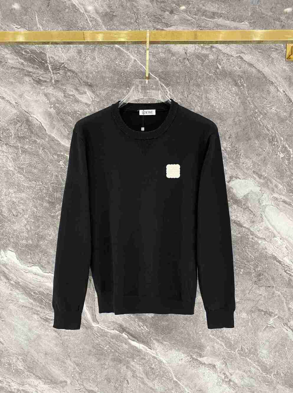 Loewe Anagram Square Patch Logo Knitted Sweater